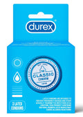 Durex Classic Latex Condoms 3-Pack