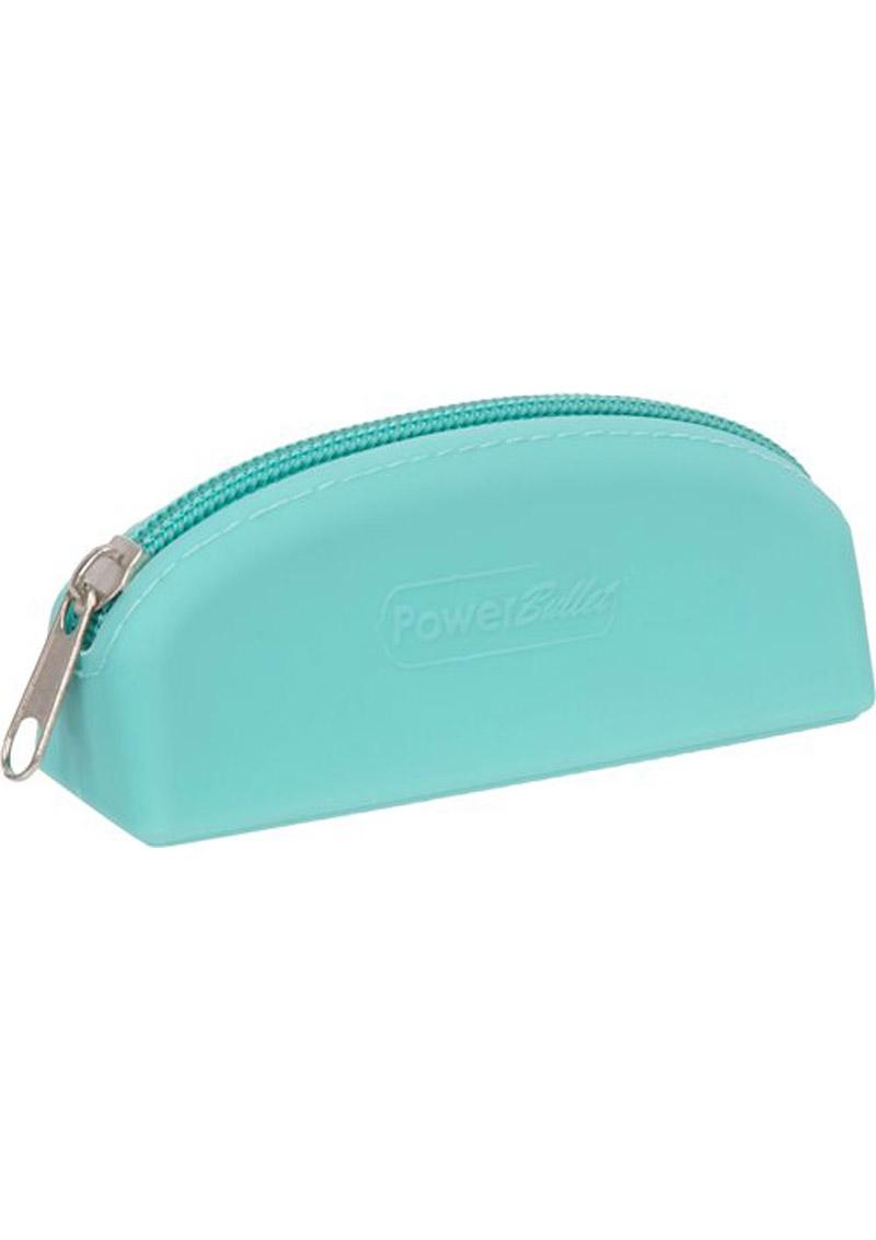 PowerBullet Silicone Storage Bag with Zipper - Teal