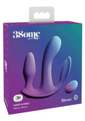 3Some Total Ecstasy Silicone Rechargeable Vibrator with Remote Control -  Purple