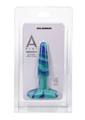 A-Play Groovy Silicone Anal Plug 4in - Blue